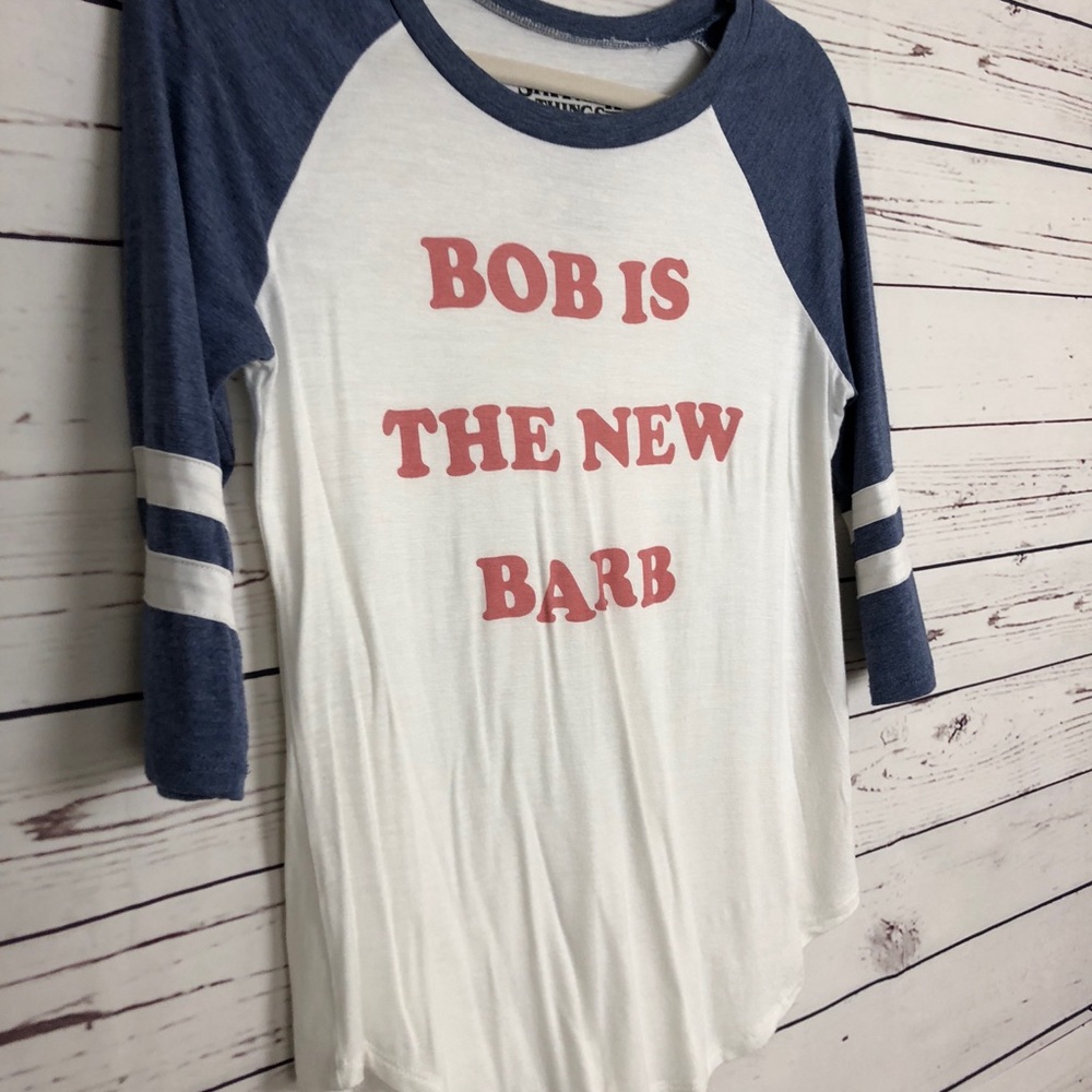 Stranger Things Graphic Tee Burnout Retro Raglan - Picture 3 of 5